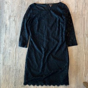 Black lace dress